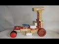 How To Make A Match Box Tractor Mini Tractor DC Motor Tractor Mini Tractor