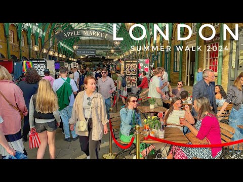London Summer Walk | Exploring Central London Streets | Covent Garden, SOHO To MAYFAIR [4K HDR]