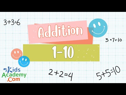 Learn Addition 1-10 | Easy Math for Children. Kids Academy