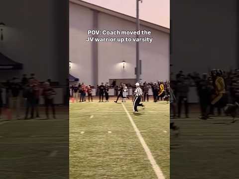 The JV WARRIOR FINALLY GOT A CHANCE ON VARSITY #football