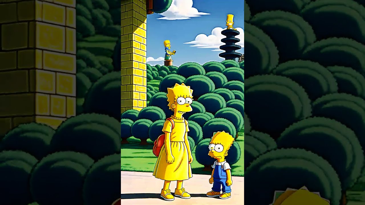 SIMPSONS FAMILY PAINTED GHILBI STUDIO How AI sees Most Incredible Not Official Bart Lisa Marge