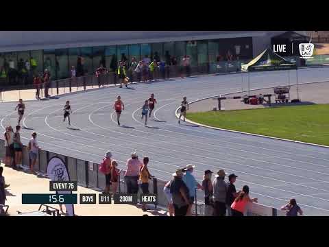 BOYS U11 200M HEAT 2 - 2018 STATE TRACK AND FIELD CHAMPIONSHIPS // LAVicTV