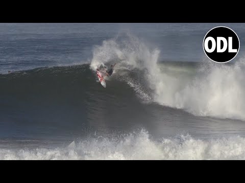 Laying It On Rail At Sunset Beach