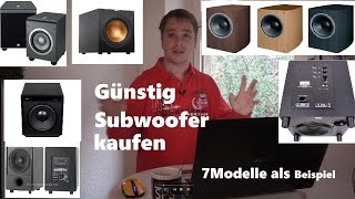 Subwoofer günstig und gut kaufen welcher ist gut Kaufberatung Musikanlage