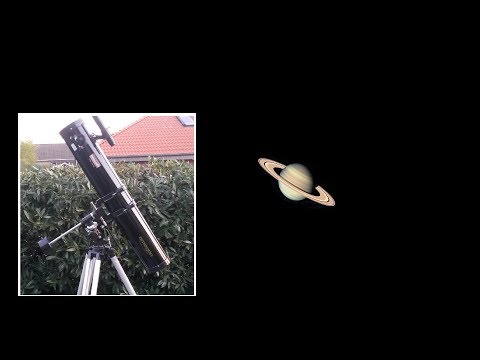 Saturn mit Saturnringe durch Teleskop beobachten & fotografieren –Tolle Aufnahme vom Saturn Planeten