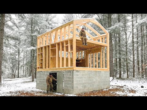 Man Builds Dream Home in 9 Months | Start to Finish by @my_off-grid_story