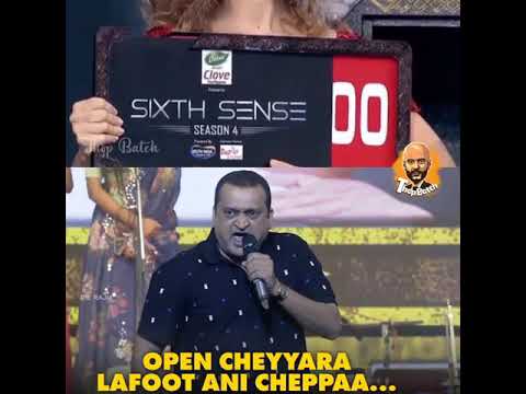 Bandla Ganesh scenes in sixth sense program | open cheyyara lafootani cheppa scene