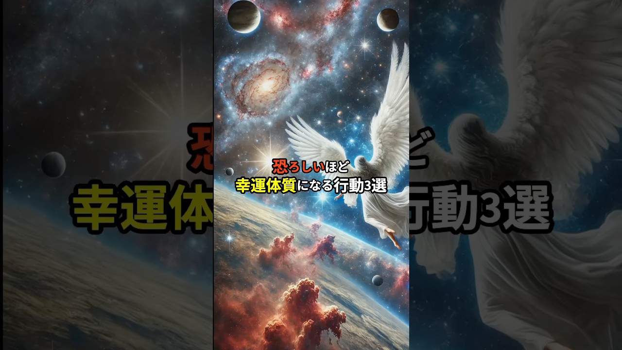 恐ろしいほど幸運体質になる行動3選　#スピリチュアル　#幸運