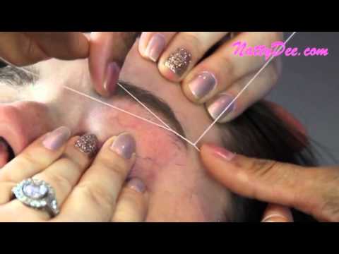 Eyebrow Threading in Action