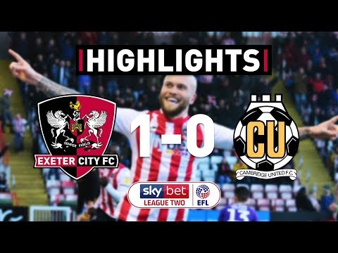 HIGHLIGHTS: Exeter City 1 Cambridge United 0 (26/1/19) EFL Sky Bet League Two
