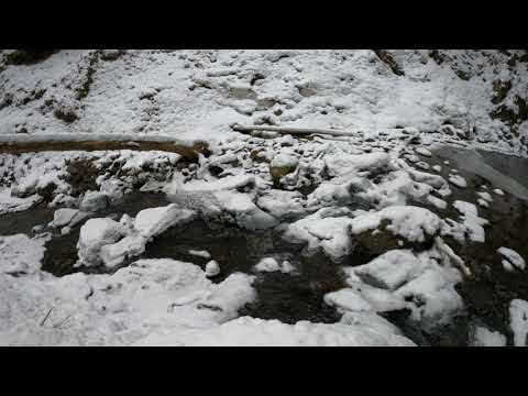 ✅Snowy River 4K - Relaxing Winter Video & Nature Sounds - White Noise - Sounds for Sleeping