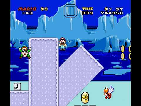 [SMW Hack - Super Mario /v/orld] 3-3:Floe Fear