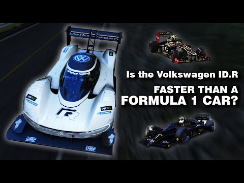 Is the Volkswagen ID. R really FASTER THEN A FORMULA 1 CAR?  | Assetto corsa