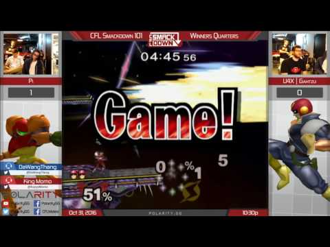 CFL Smackdown 101 Melee - Pi (Samus) vs U4X Gahtzu (Falcon) - Winners Quarters