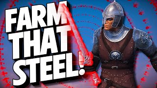 How To Farm EASY Steel in Conan Exiles!