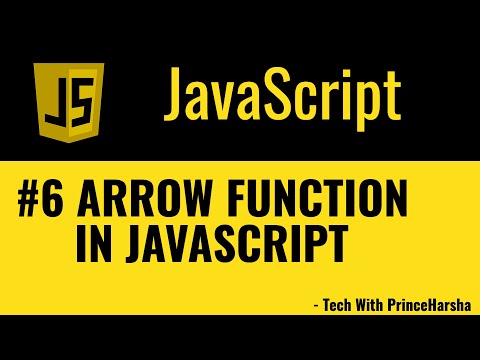 6 Javascript tutorials Arrow Function in Javascript