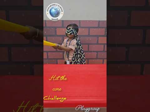 🎯 Hit the Cone – Blindfold Challenge! 🎯