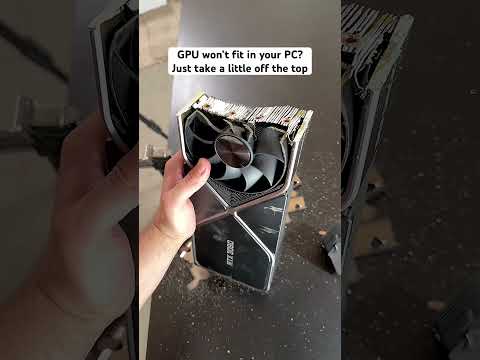 Fit large GPU in small PC (easy trick)