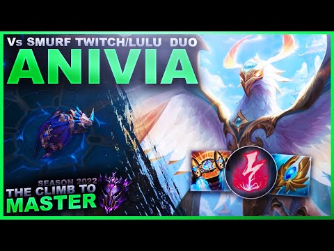 MY ANIVIA Vs A SMURF TWITCH/LULU DUO! - Climb to Master | League of Legends