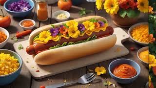 Cachorro Quente Gourmet com Flores