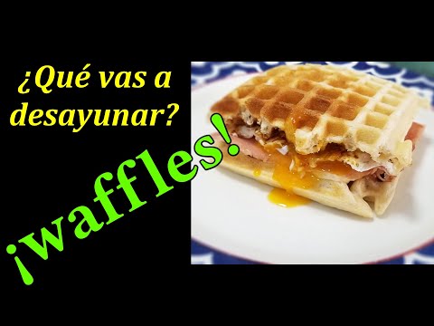 Receta: ¿Que vas a desayunar?  🍽  ¡Waffles!