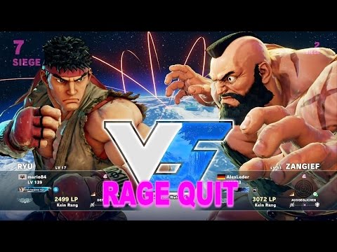 SFV - Zangief Vs. Ryu (mario84 / Shin-Skull / kriswang) - Rage Quits - 60fps ✔