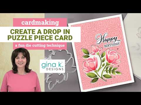 Create a Puzzle Piece Fold Card- A Die Cutting Technique!