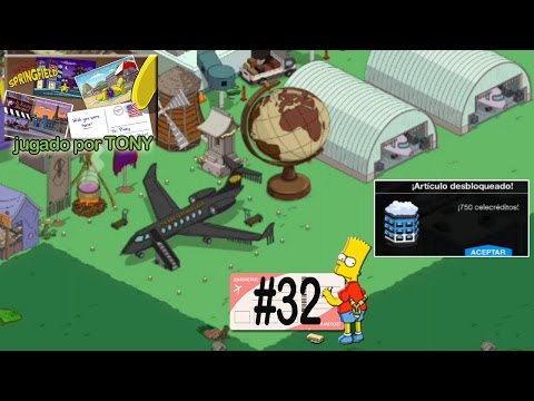 Los Simpson Springfield "Destino Spfld, Cap. 32 - El Avión negro y 750 celecréditos" por Tony