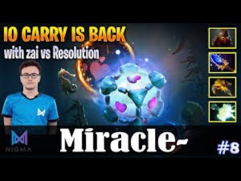 How OG Miracle Carry with IO scepter Dota 2