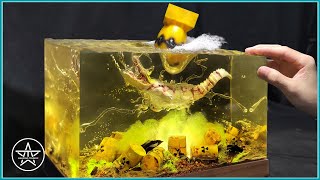 Radioactive Alligator Chaos! Nuclear Bomb Saves My Model | AmazingTrungX DIY Resin Diorama