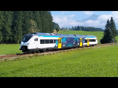 Wasserstoffzug Siemens Mireo Plus H 563 001 unterwegs auf der König Ludwig Bahn
