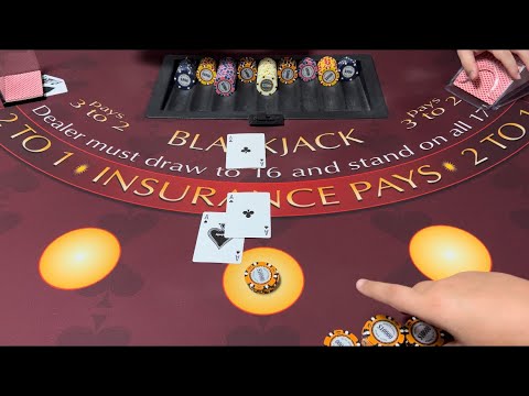 Blackjack | $200,000 Buy In | MASSIVE HIGH ROLLER WIN! SPLITTING ACES &amp; MAKING THE RIGHT DECISIONS!