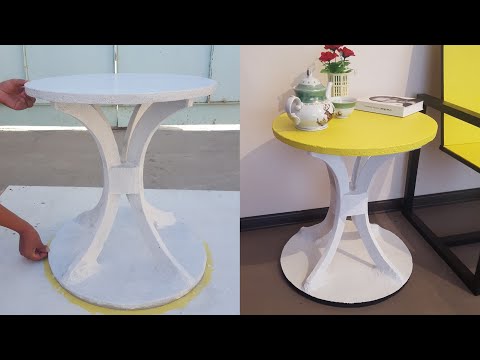 Amazing Creative Ideas-Technique Making Coffee Tables From Cement-Craft For Home Decor- Room Decor