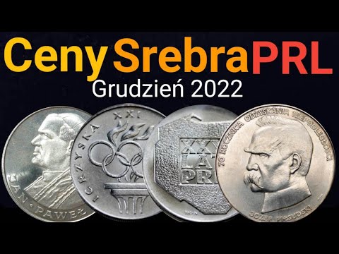 Ceny Srebra PRL Grudzień 2022, 200 zł Mapka Faszyzm Olimpiada Papież Piłsudski Mieszko i Dąbrówka