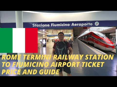 Rome Termini To Fiumicino Airport   Train Guide #Europe Trip 2019 EP#27