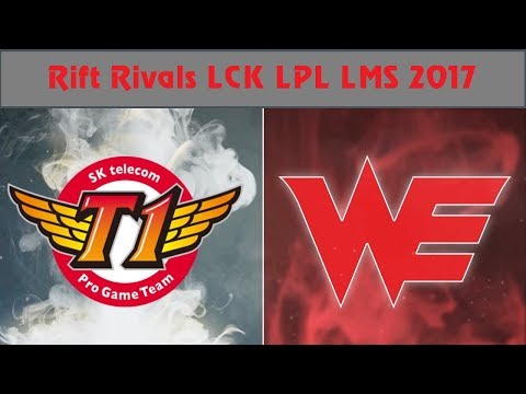 LOL SKT vs WE Highlights Rift Rivals LCK LPL LMS 2017 SK Telecom vs Team WE Up