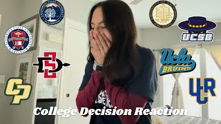 MY 2025 COLLEGE DECISIONS REACTIONS (UC’s + CSU’s) | Michelle’s Life