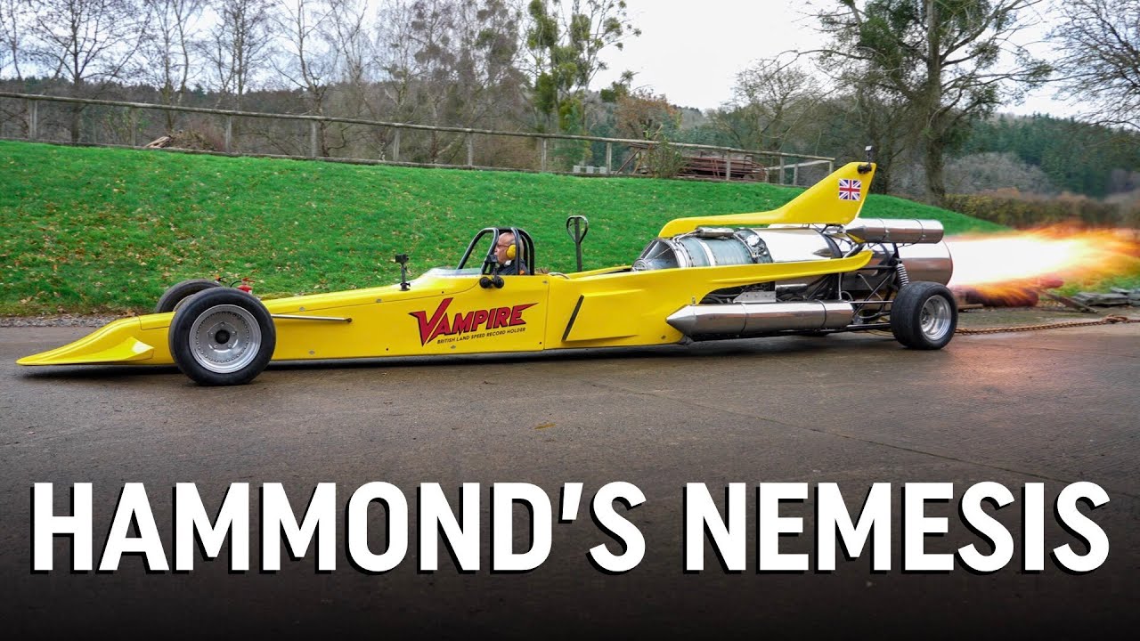 Starting up the car that nearly killed Richard Hammond – 12,000hp jet car