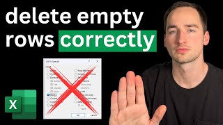 Fastest Way to Delete Empty Rows in Excel (New)