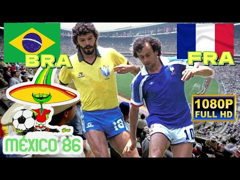 FRANCE vs BRAZIL 4-3 [1-1] WORLD CUP MEXICO 1986 / QUARTER-FINALS/ Full HD 1080p