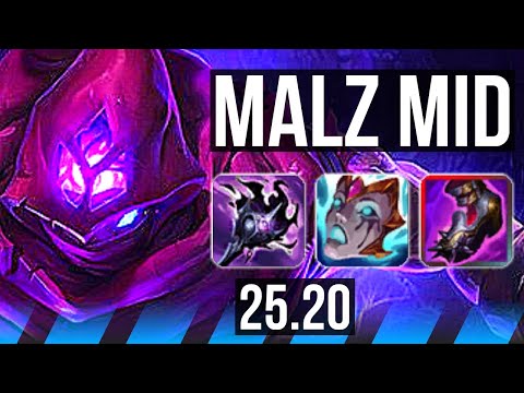 MALZAHAR vs GALIO (MID) | 5k comeback, 47k DMG, 1200+ games | KR Master | 25.20