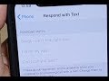 iPhone 11 Pro: How to Change Incoming Call Quick Responses Text