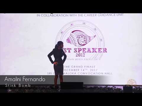 Amalini Fernando - "The Stink Bomb" - Best Speaker 2017