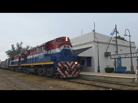 [4K] Tren vacio de NCA con destino a General Deheza pasando por Marcos Juárez!!!!!!