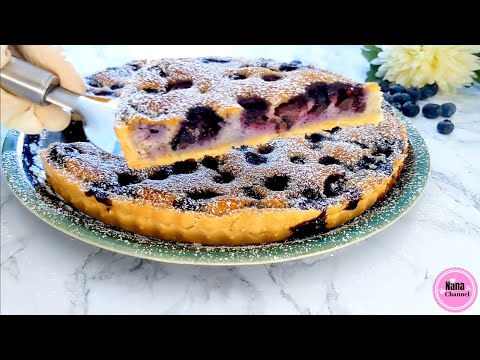 ❤ TARTE AUX MYRTILLES ET AMANDES - RECETTE FACILE