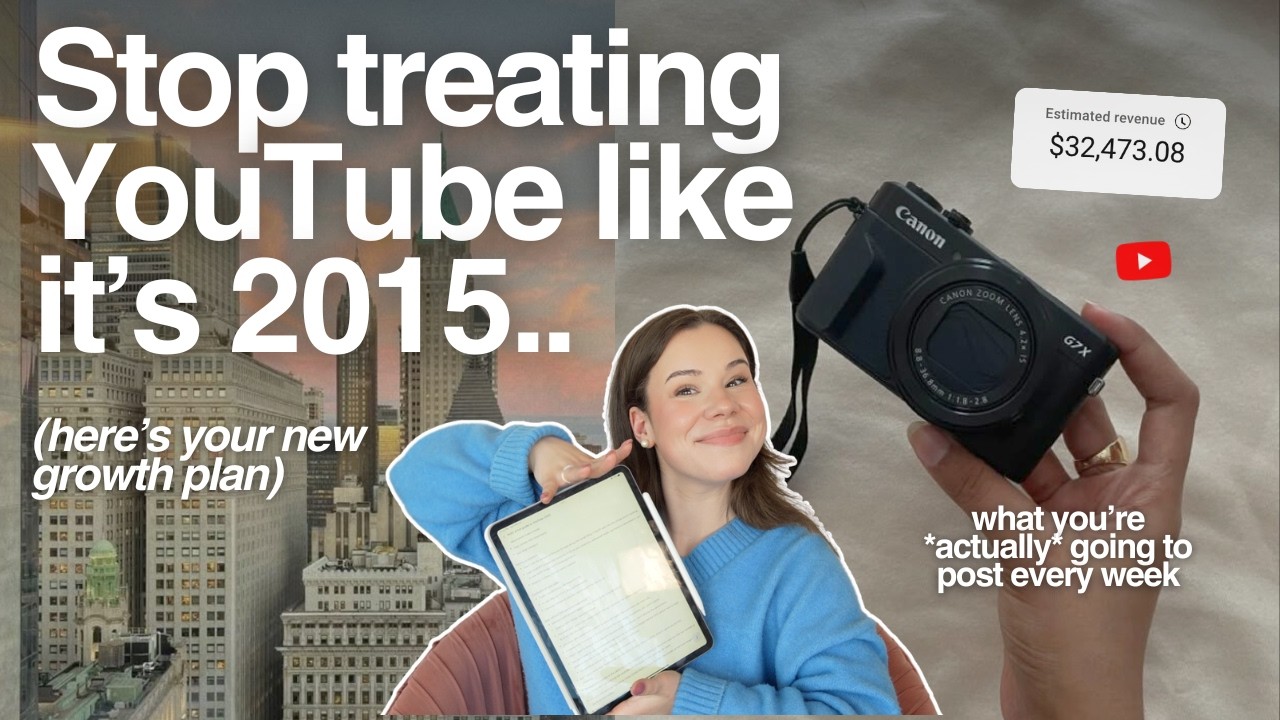 You're going to hit 100k on YouTube in 6 months & here's how to *actually* grow on YouTube in 2025..