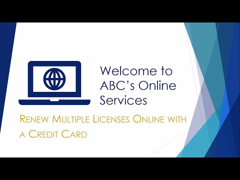 Renew Multiple Licenses Online with a Credit Card