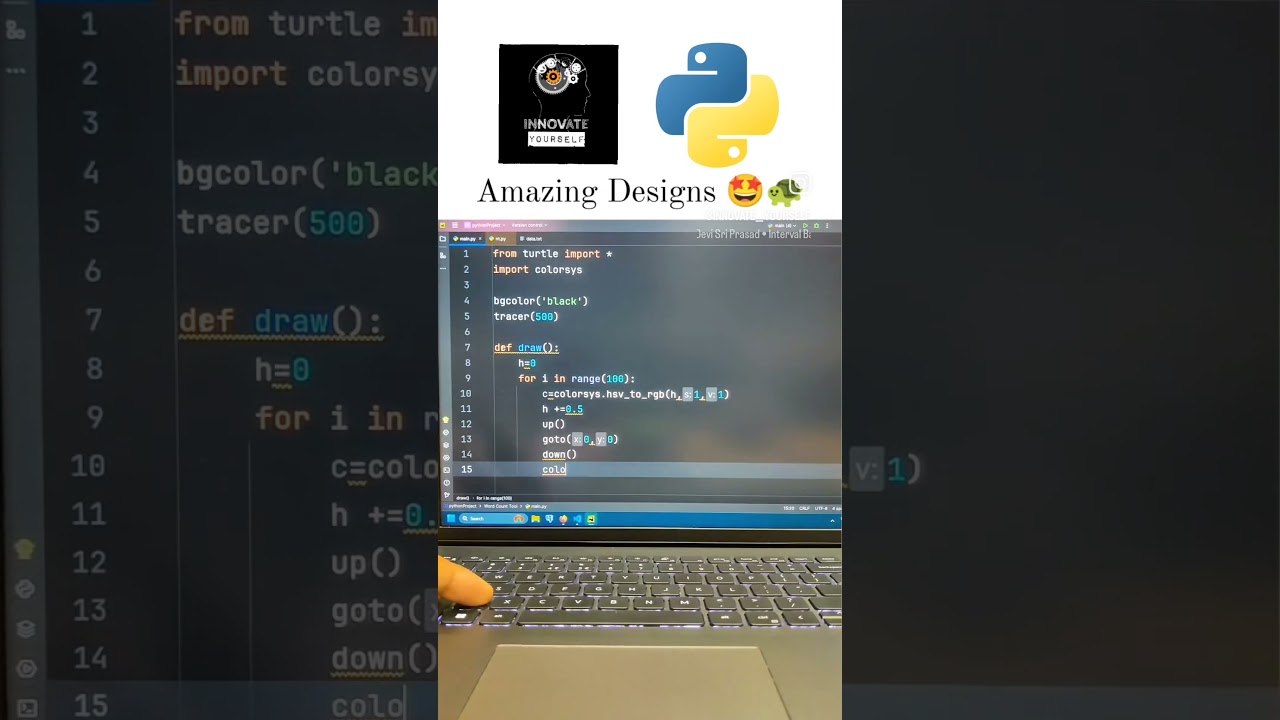 AMAZING DESIGNS WITH PYTHON AND TURTLE 🐢🐢 #amazing #design #python #programming #follow #share