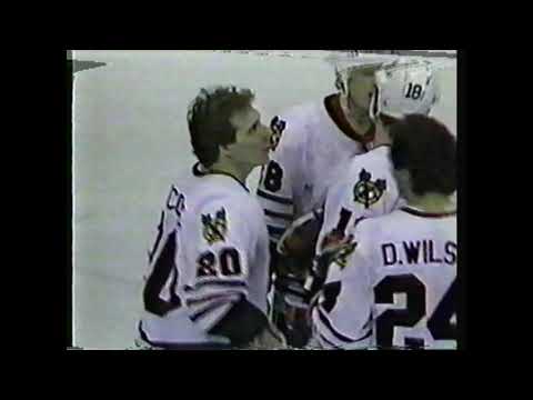 Doug Wilson Goal Apr. 11, 1985 Blackhawks Red Wings
