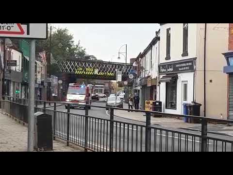 Eccles water rescue unit responding- greater manchester fire and rescue service